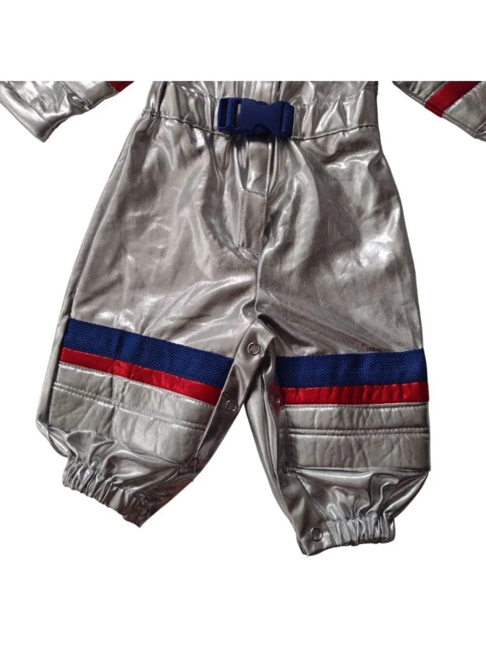 Pottery Barn Kids Astronaut Costume 6-12m Metallic Silver Space Theme Outfit - Picture 4 of 10
